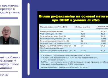 Науково-практична конференція з міжнародною участю «Актуальні проблеми коморбідності у клініці внутрішньої медицини» 15-16 квітня 2021 року, м. Чернівці